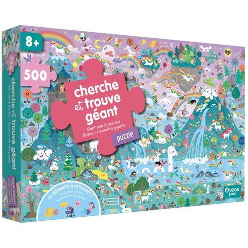 Puzzle enfant Auzou Cherche et trouve géant 500 pièces État correct reconditionné disponible sur Fnac