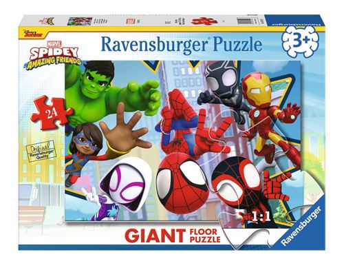 Puzzle giant 24 pieces - Une equipe fantastique - Spidey État correct N/A reconditionné disponible sur Fnac