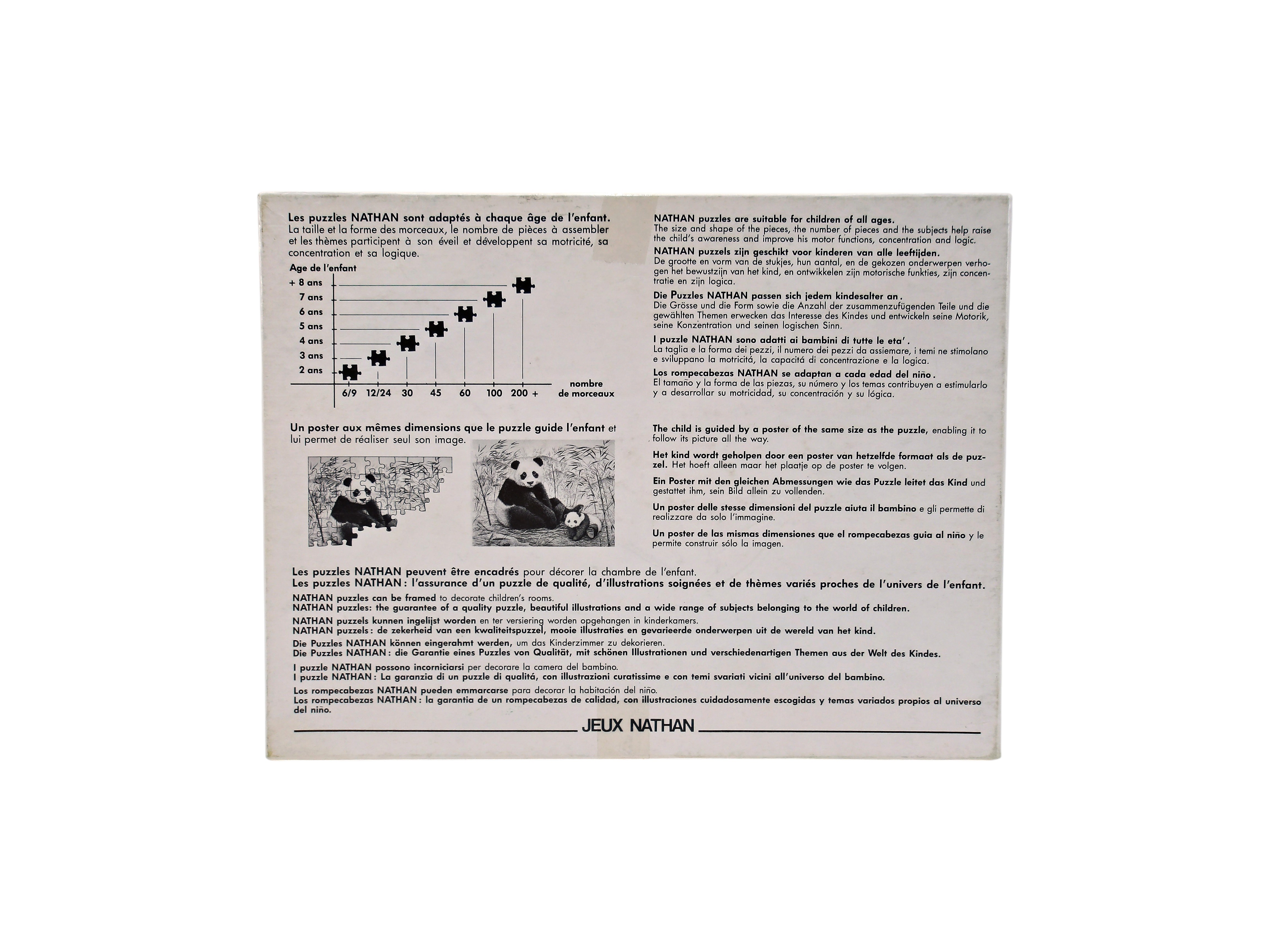 Voir photo 2 de Puzzle - La belle et la bête - 250 pièces- Édition 1995 Puzzle - La belle et la bête - 250 pièces- Édition 1995 Parfait état reconditionné photo 2