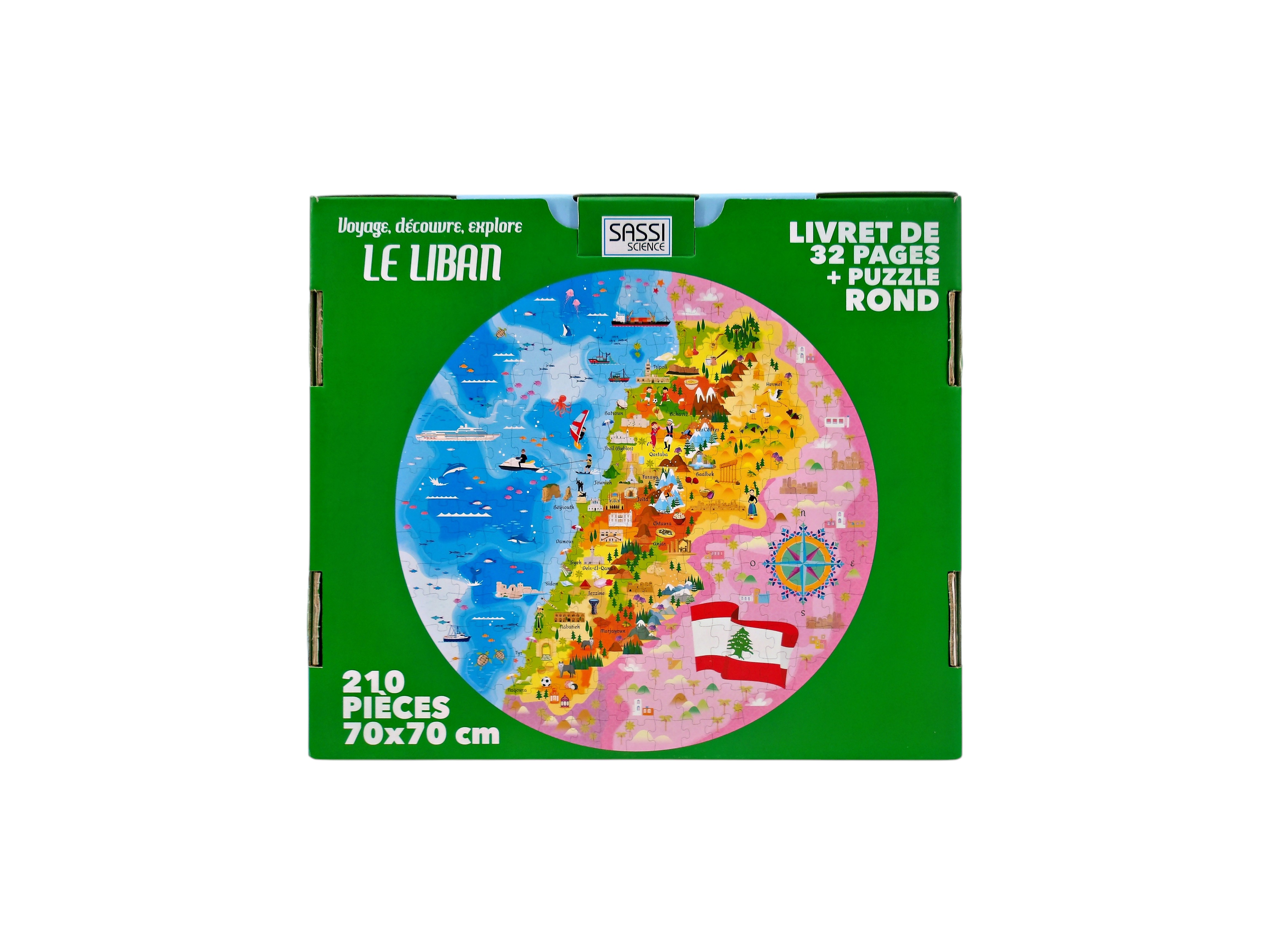 Voir photo 2 de Puzzle - Le Liban - 210 pièces Puzzle - Le Liban - 210 pièces Parfait état reconditionné photo 2