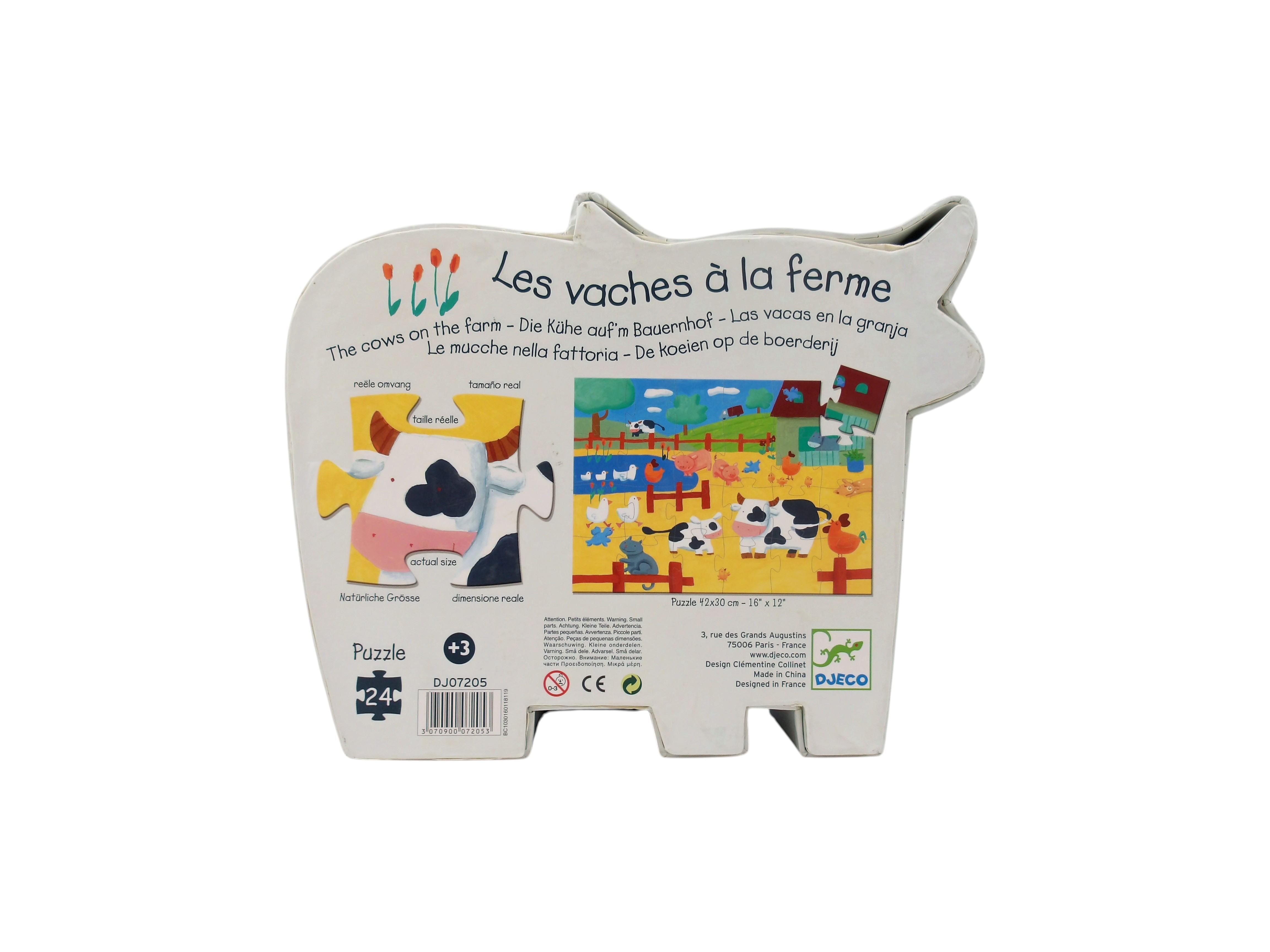 Voir photo 2 de Puzzle - Les vaches à la ferme - 24 pièces Puzzle - Les vaches à la ferme - 24 pièces Parfait état reconditionné photo 2