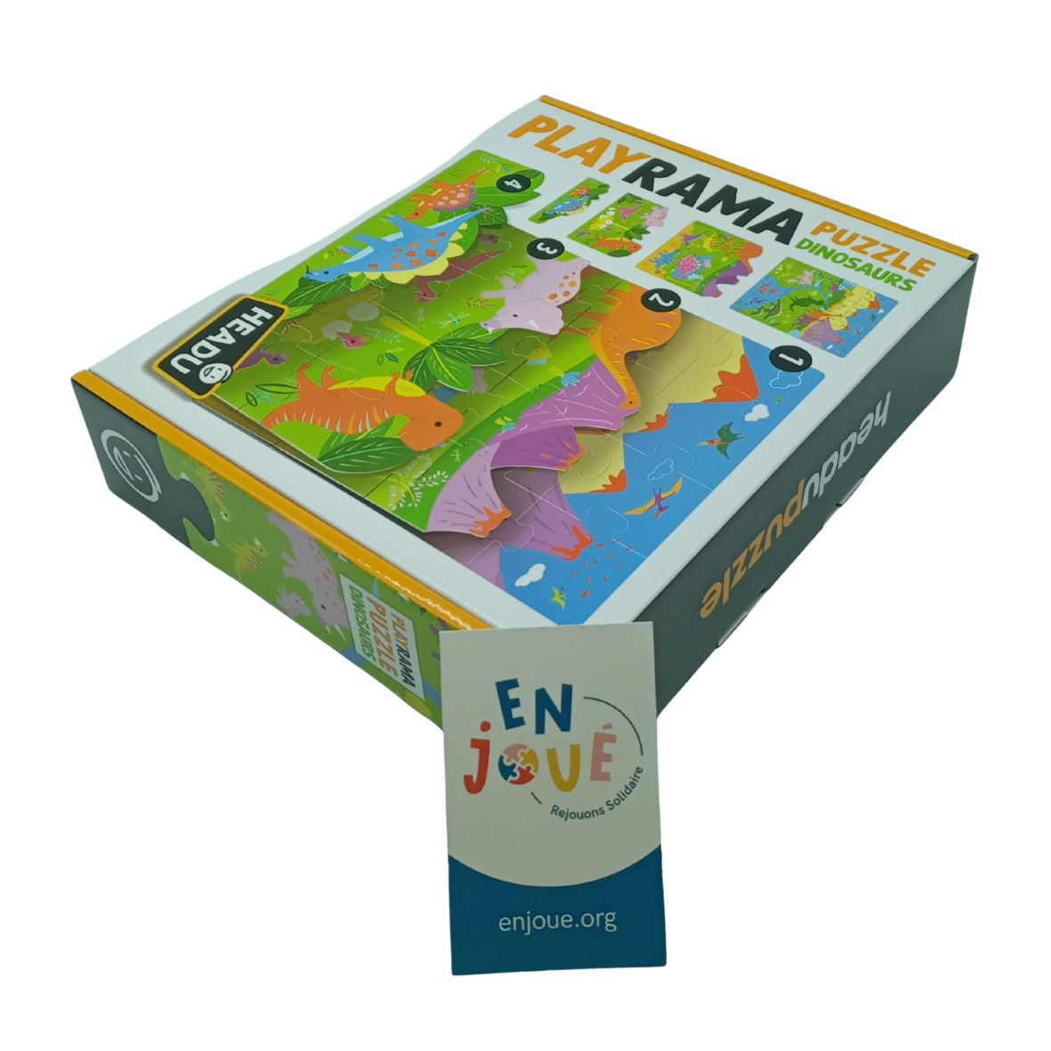 Voir photo 2 de Puzzle - Playrama les Dinosaures - Headu - A partir de 3 ans. Puzzle - Playrama les Dinosaures - Headu - A partir de 3 ans. Parfait état reconditionné photo 2
