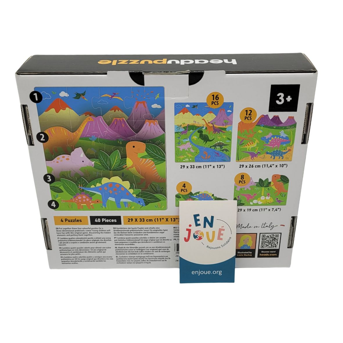 Voir photo 3 de Puzzle - Playrama les Dinosaures - Headu - A partir de 3 ans. Puzzle - Playrama les Dinosaures - Headu - A partir de 3 ans. Parfait état reconditionné photo 3