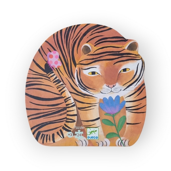 Puzzle silhouette La balade du tigre (24 pièces) Djeco reconditionné disponible sur Revaltoys