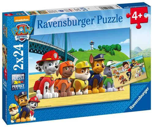 Puzzles 2 x 24 pièces Ravensburger Chiens héroïques Pat Patrouille État correct reconditionné disponible sur Fnac