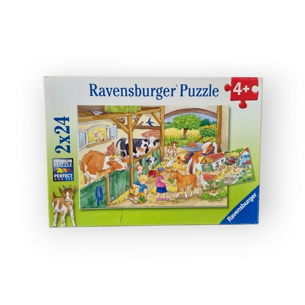 Puzzles Le bonheur à la ferme (2x24 pièces) Ravensburger reconditionné disponible sur Revaltoys