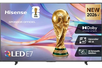 QLED 58E7S 146 cm 2026 Très bon état Hisense reconditionné disponible sur Darty