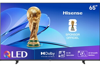 QLED 65E7Q 164 cm 2025 Bon état Hisense reconditionné disponible sur Darty