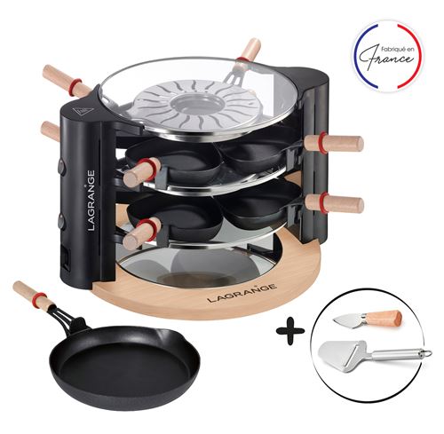 Raclette Lagrange Evolution avec accessoires 149012 900 W Noir et Bois État correct N/A reconditionné disponible sur Fnac