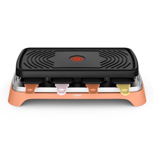 Raclette multifonction Tefal Food & Co 8 personnes, RE651JF0 Orange État correct Tefal reconditionné disponible sur Fnac