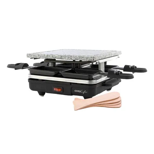 Raclette multifonctions COSYLIFE 4 personnes + pierre CL-R4P2 Bon état reconditionné disponible sur Rakuten