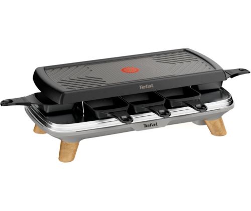 Raclette Tefal Gourmet 8 coupelles profondes 3 en 1 1350 W Gris État correct reconditionné disponible sur Fnac