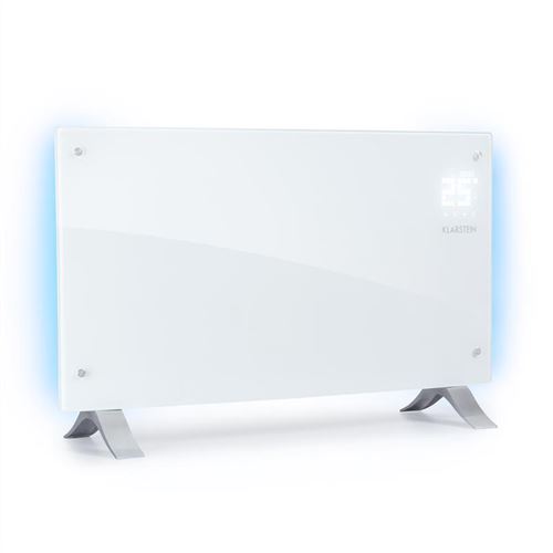 Radiateur à convection - Klarstein Bornholm Curved Ambient - Convecteur - 2000W - Télécommande - Blanc État correct Klarstein reconditionné disponible sur Fnac