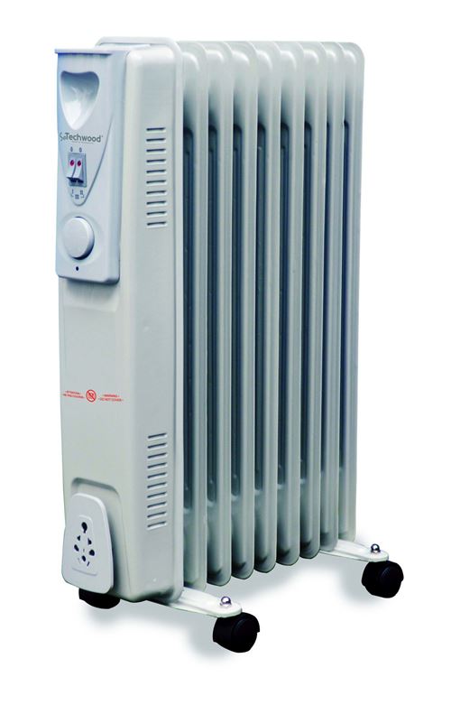 Radiateur bain d'huile Techwood TCG-1561 1500 W Blanc État correct Techwood reconditionné disponible sur Fnac