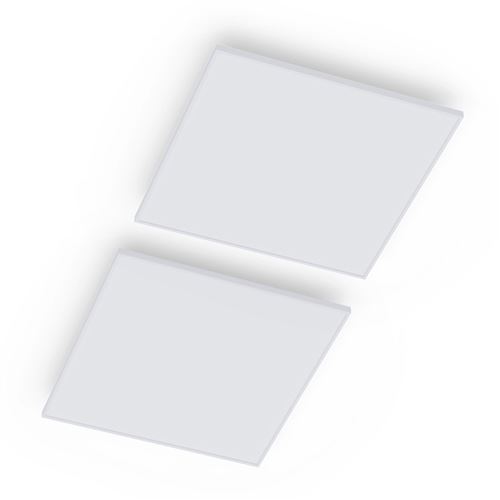 Radiateur infrarouge - Klarstein Wondersky - Luminaire chauffant - 60x6,5x60cm - 350W - Lot de 2 - Blanc État correct N/A reconditionné disponible sur Fnac