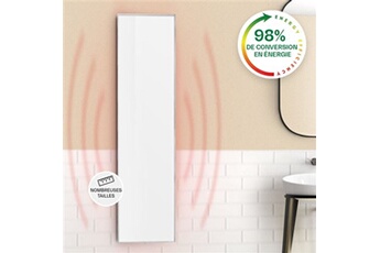 Radiateur infrarouge - Wonderwall 36 - Panneau chauffant - 120x30cm - 360W - Télécommande - Blanc Bon état Klarstein reconditionné disponible sur Darty