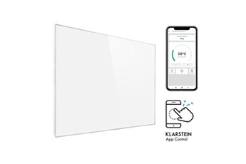 Radiateur infrarouge - Wonderwall Smart - Panneau chauffant - 100x120cm - 1200W - WiFi - IP24 - Blanc Bon état Klarstein reconditionné disponible sur Darty