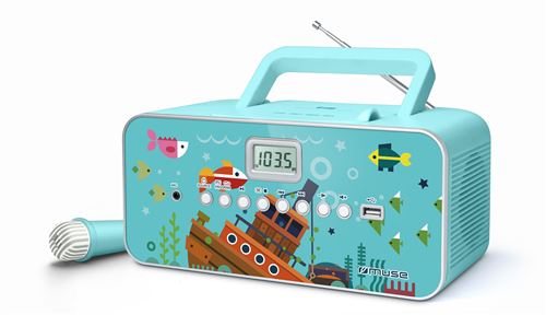 Radio Lecteur CD Muse M-29 KB avec Port USB et Microphone Bleu État correct reconditionné disponible sur Fnac