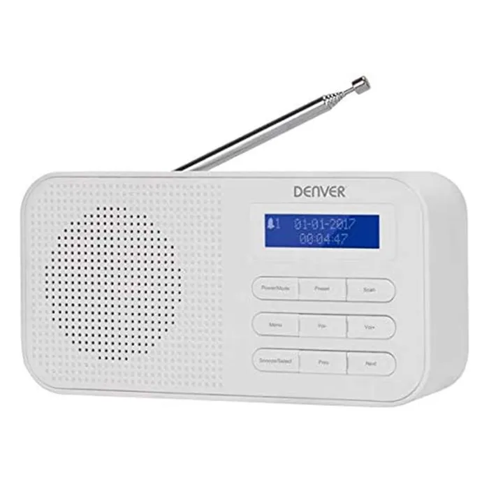 Acheter Radio numérique Dab + et FM. DENVER DAB-42WHITE. Horloge Alarme et réveil avec Batterie et énergie. 1W. Finition en Bois Reconditionné - 38,36 € | Dero Radio numérique Dab + et FM. DENVER DAB-42WHITE. Horloge Alarme et réveil avec Batterie et énergie. 1W. Finition en Bois Reconditionné N/A reconditionné disponible sur Cdiscount Seconde Vie | Dero