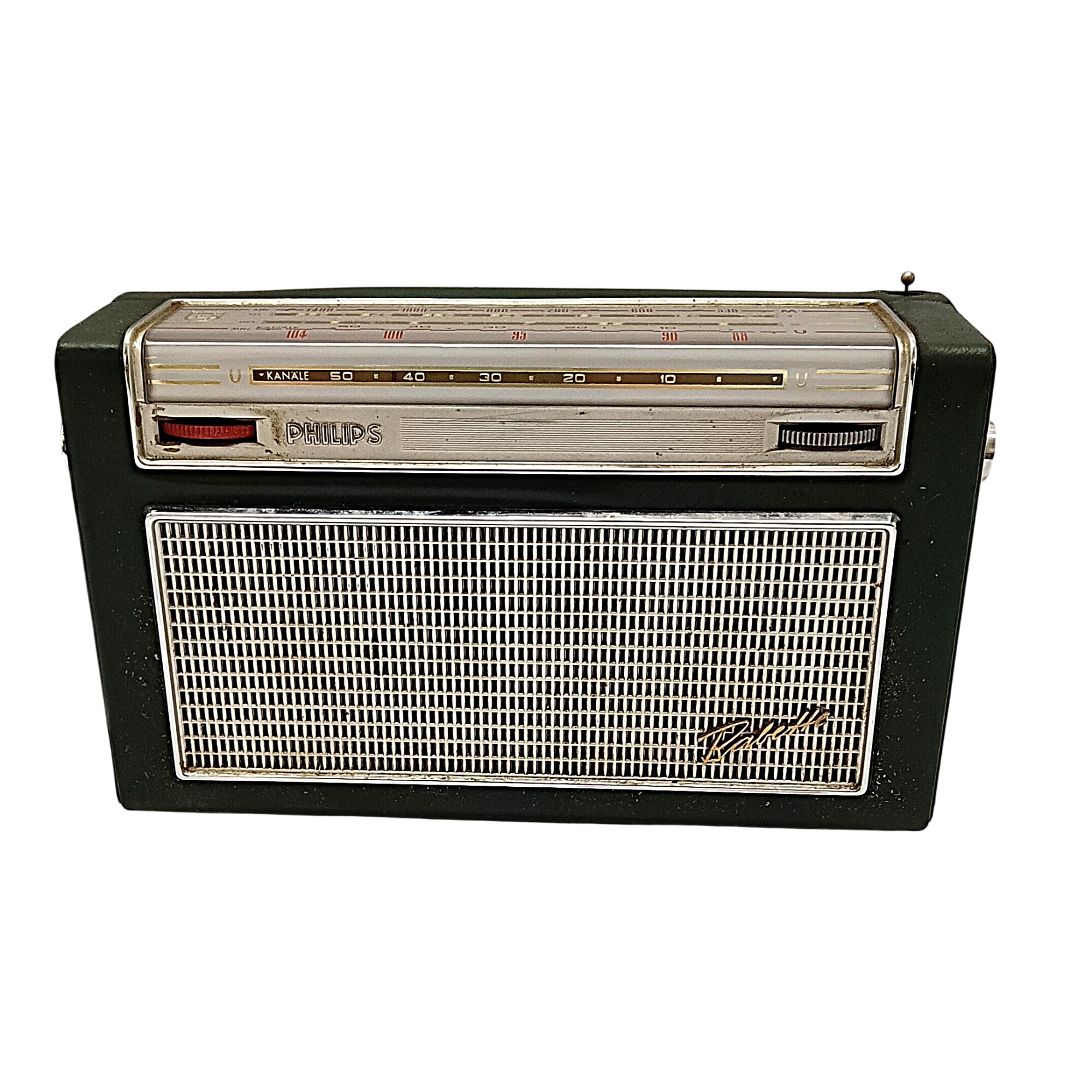 Radio Philips Babette 26 x 7,5 x 16 cm en l'état État correct - 15,00 € Radio Philips Babette 26 x 7,5 x 16 cm en l'état État correct reconditionné disponible sur Label Emmaüs