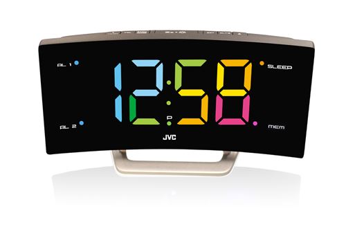 Radio-réveil JVC RA-F324B Argent État correct JVC reconditionné disponible sur Fnac