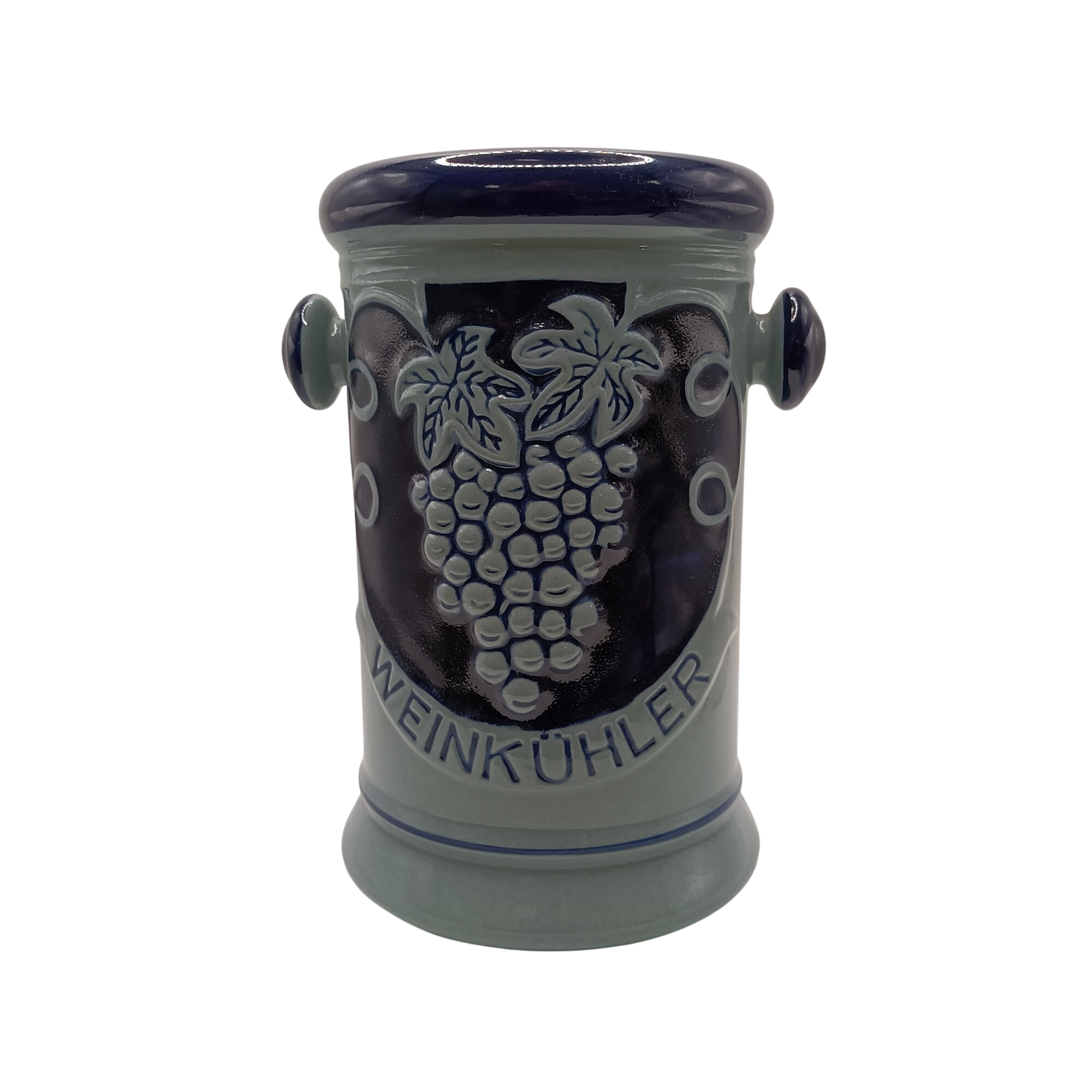 Rafraîchisseur à vin Weinkuhler West Germany céramique vintage décor raisin bleu Très bon état - 30,00 € Rafraîchisseur à vin Weinkuhler West Germany céramique vintage décor raisin bleu Très bon état reconditionné disponible sur Label Emmaüs