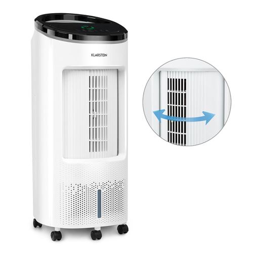 Rafraîchisseur d'air mobile - avec télécommande - Ventilateur climatiseur mobile sans évacuation - 330 m³/h - 7l - Blanc État correct Klarstein reconditionné disponible sur Fnac
