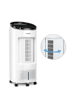 Rafraîchisseur d'air mobile - avec télécommande - Ventilateur climatiseur mobile sans évacuation - 330 m³/h - 7l - Blanc Bon état Klarstein reconditionné disponible sur Darty