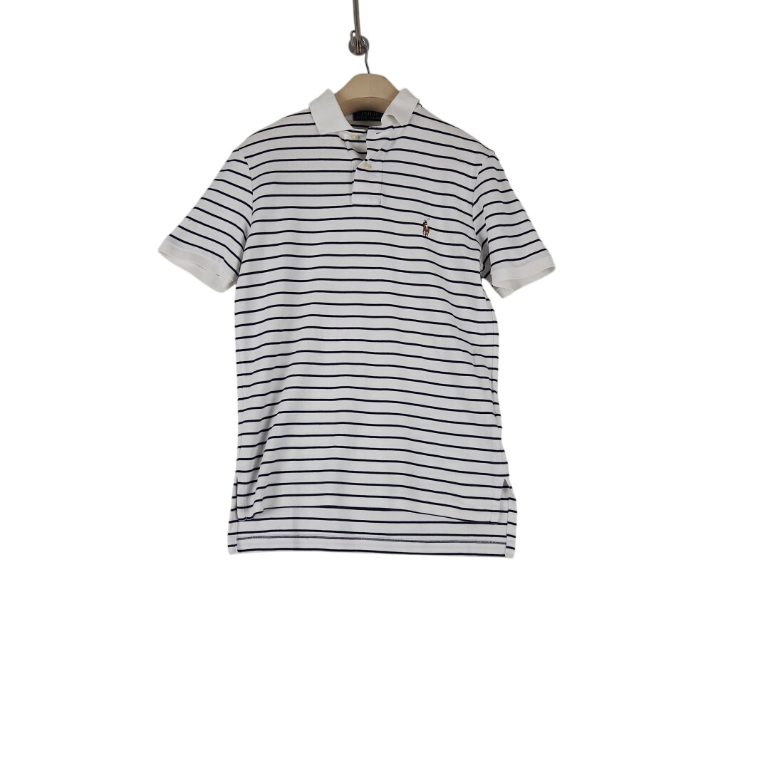 Ralph Lauren – polo blanc à rayures en coton - Taille XS mesures Carrure Poitrine= 42 cm Longueur=70 cm Très bon état - 30,00 € Ralph Lauren – polo blanc à rayures en coton - Taille XS mesures Carrure Poitrine= 42 cm Longueur=70 cm Très bon état reconditionné disponible sur Label Emmaüs