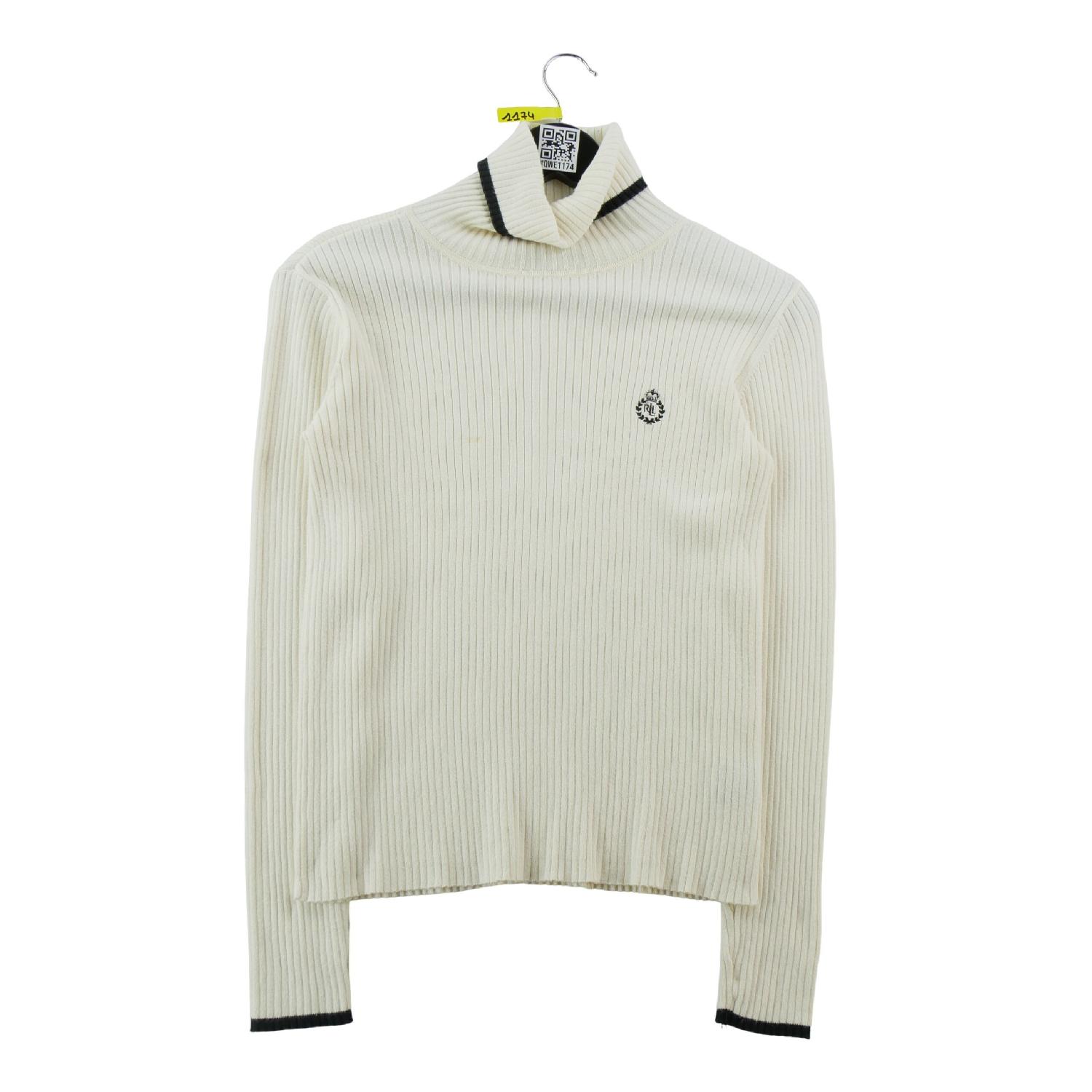 Ralph Lauren Pull Lauren Active Coupe ajustée Blason LRL couronné Femme Taille XS Beige Très bon état Ralph Lauren reconditionné disponible sur Sporteed | Dero