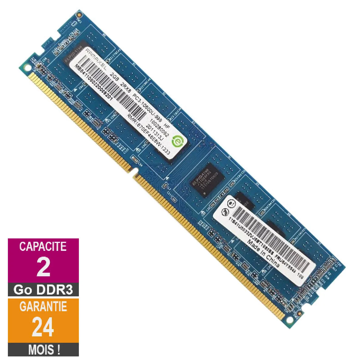 Acheter Ramaxel RMR1870EF48E8W 2Go 1333MHz DDR3 Reconditionné - 14,69 € Ramaxel RMR1870EF48E8W 2Go 1333MHz DDR3 Reconditionné N/A reconditionné disponible sur Rue du Commerce Seconde Vie