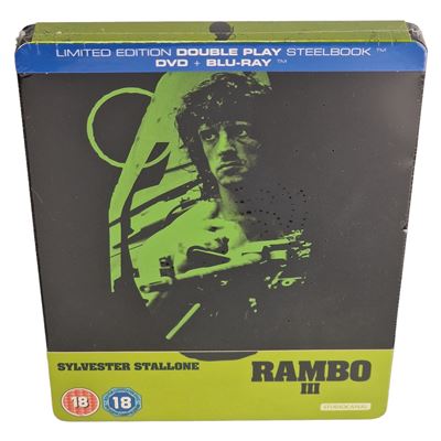 Rambo III SteelBook Blu-ray +DVD Zavvi édition Limitée 2013 Zone Libre[-18] État correct reconditionné disponible sur Fnac