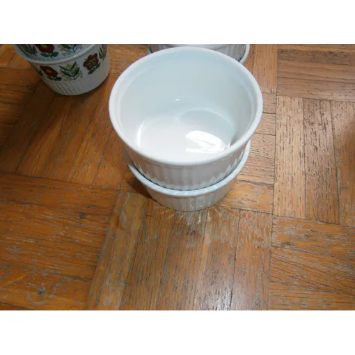 Ramequins Plisses Blancs En Porcelaine Marque Apilco Porcelaine A Feu Lot De 4 occasion reconditionné disponible sur Rakuten