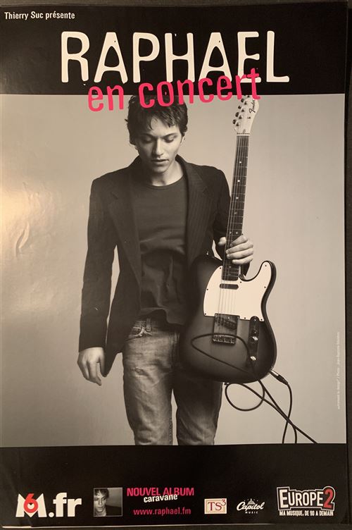 RAPHAEL - Caravane - En Concert - 40x60cm - Affiche État correct N/A reconditionné disponible sur Fnac