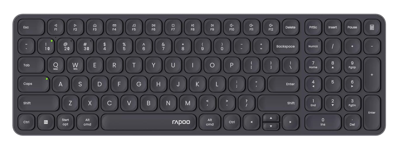 Rapoo E9310M clavier Bureau RF sans fil + Bluetooth QWERTY Anglais Noir - Excellent état Parfait état Rapoo reconditionné disponible sur Pixmania