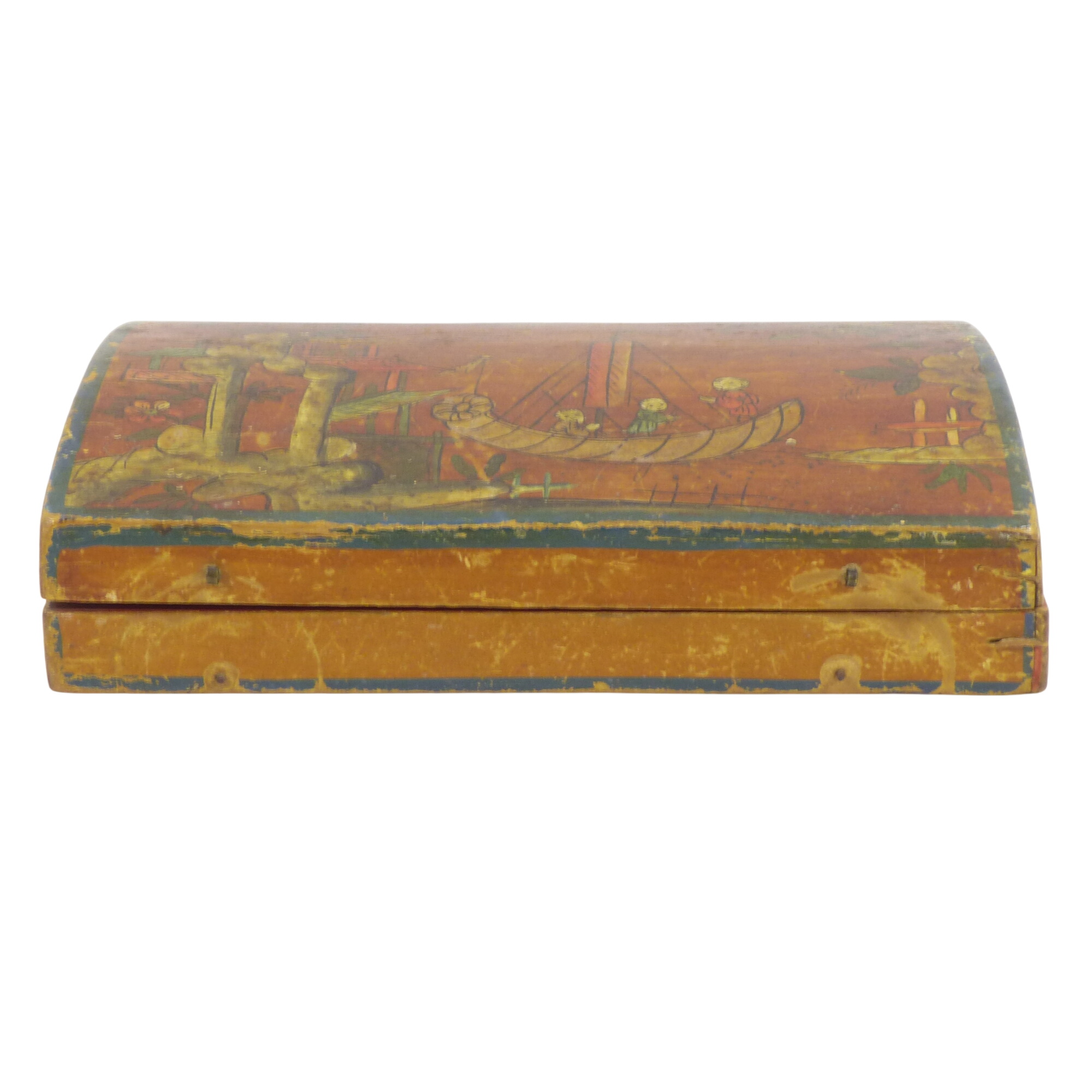 RARE Coffret ancien à jeux de quadrille / Scène chinoise - XVIIIème Bon état - 90,00 € RARE Coffret ancien à jeux de quadrille / Scène chinoise - XVIIIème Bon état reconditionné disponible sur Label Emmaüs