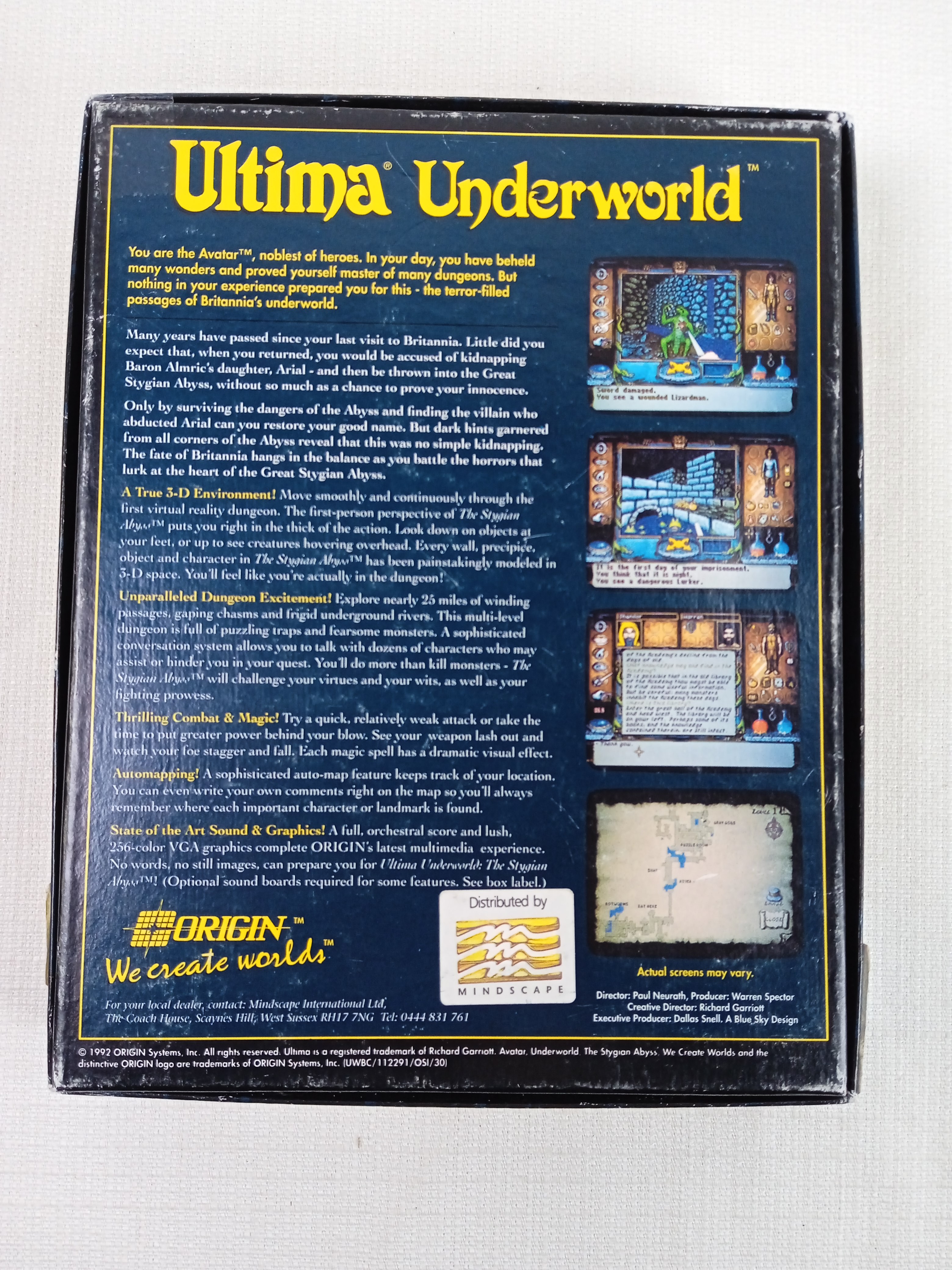 Voir photo 5 de *** RARE *** Jeu vidéo Ultima Underworld The Stugian Abyss - RPG - 1992 version 4 disquettes *** RARE *** *** RARE *** Jeu vidéo Ultima Underworld The Stugian Abyss - RPG - 1992 version 4 disquettes *** RARE *** Bon état reconditionné photo 5