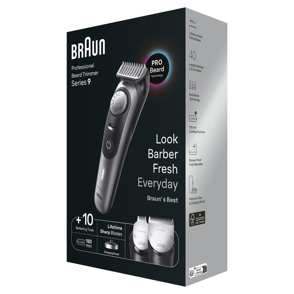 Rasoir Braun Beard Trimmer BT9420 Reconditionné Braun reconditionné photo 3 | Dero