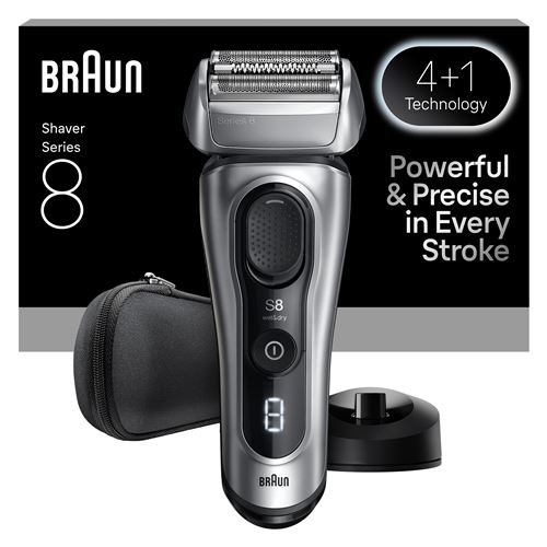 Rasoir électrique Braun Series 8 8617s Noir et Gris État correct Braun reconditionné disponible sur Fnac