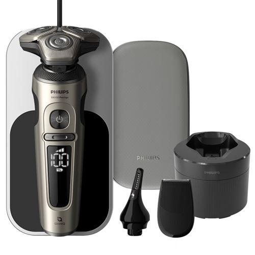 Rasoir électrique Philips S9000 Prestige SP9883/36 Gris et Noir État correct Philips reconditionné disponible sur Fnac