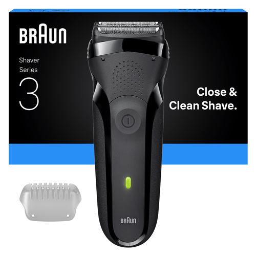 Rasoir homme Braun Series 3 300s Noir État correct Braun reconditionné disponible sur Fnac