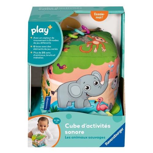 Ravensburger -Play + - Mon Cube D'Activités Sonore Les Animaux Sauvages - Des 6 Mois - Version Française - 34009 État correct N/A reconditionné disponible sur Fnac