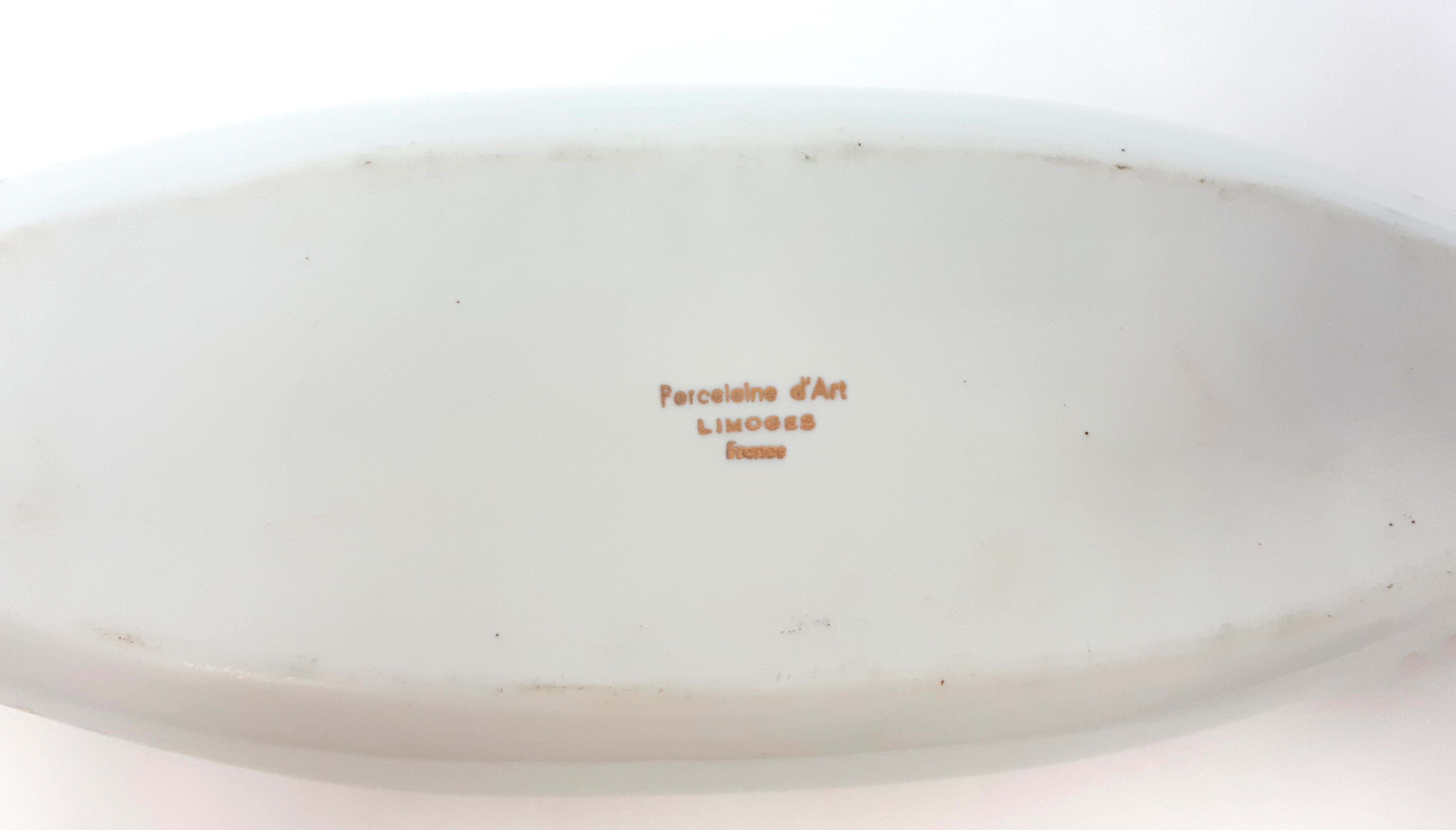 Voir photo 4 de Ravier en porcelaine de Limoges Ravier en porcelaine de Limoges État correct reconditionné photo 4