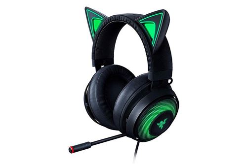 Razer Kraken Kitty - Micro-casque - circum-aural - filaire - USB - isolation acoustique - noir État correct Razer reconditionné disponible sur Fnac