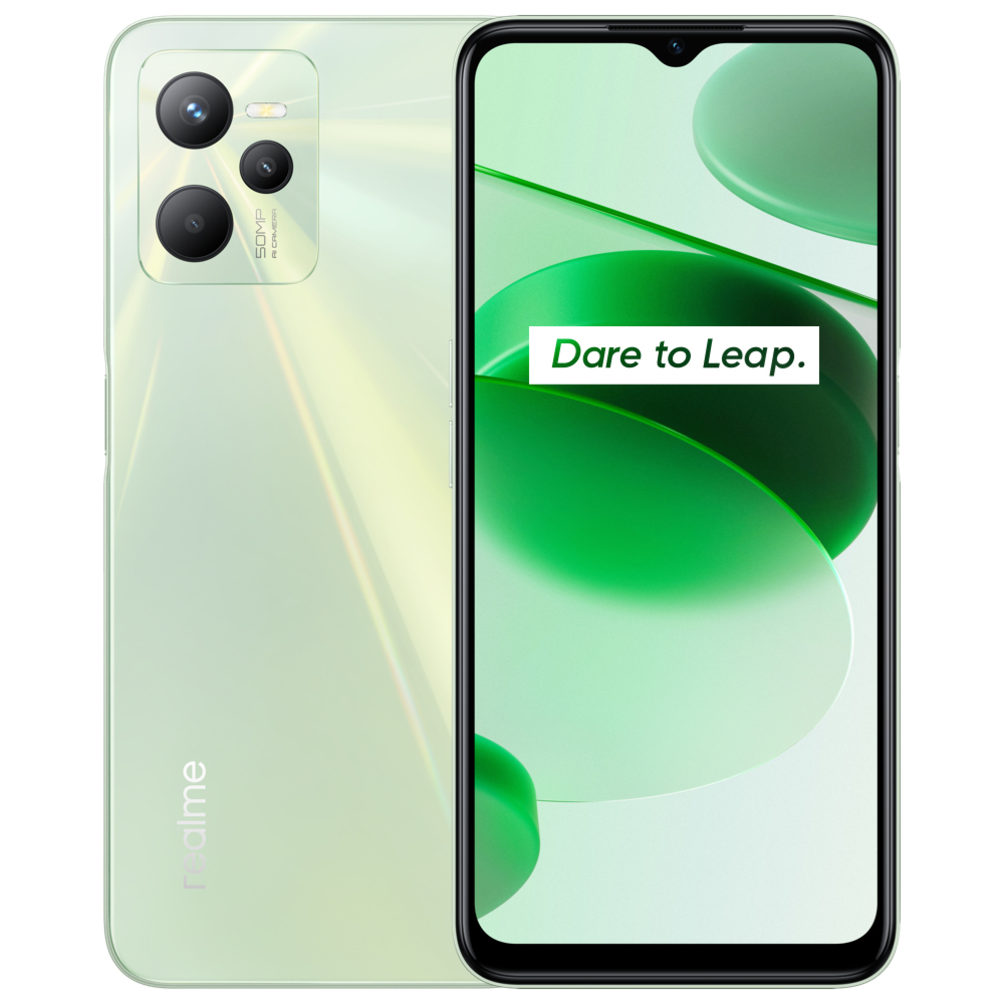 realme C35 16,8 cm (6.6 ) Double SIM Android 11 4G USB Type-C 4 Go 64 Go 5000 mAh Vert - Bon état Bon état Realme reconditionné disponible sur Pixmania