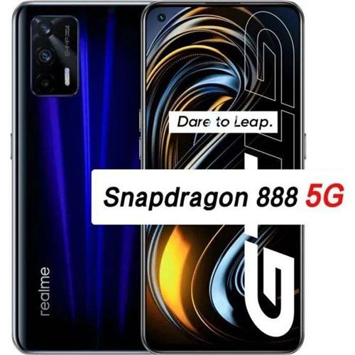 Realme GT 5G - 5G smartphone - double SIM - RAM 8 Go / Internal Memory 128 Go - écran OEL - 6.43"" - 2400 x 1080 pixels (120 Hz) - 3 x caméras arrière 64 MP, 8 MP, 2 MP - front camera 16 MP - bleu vif État correct N/A reconditionné disponible sur Fnac