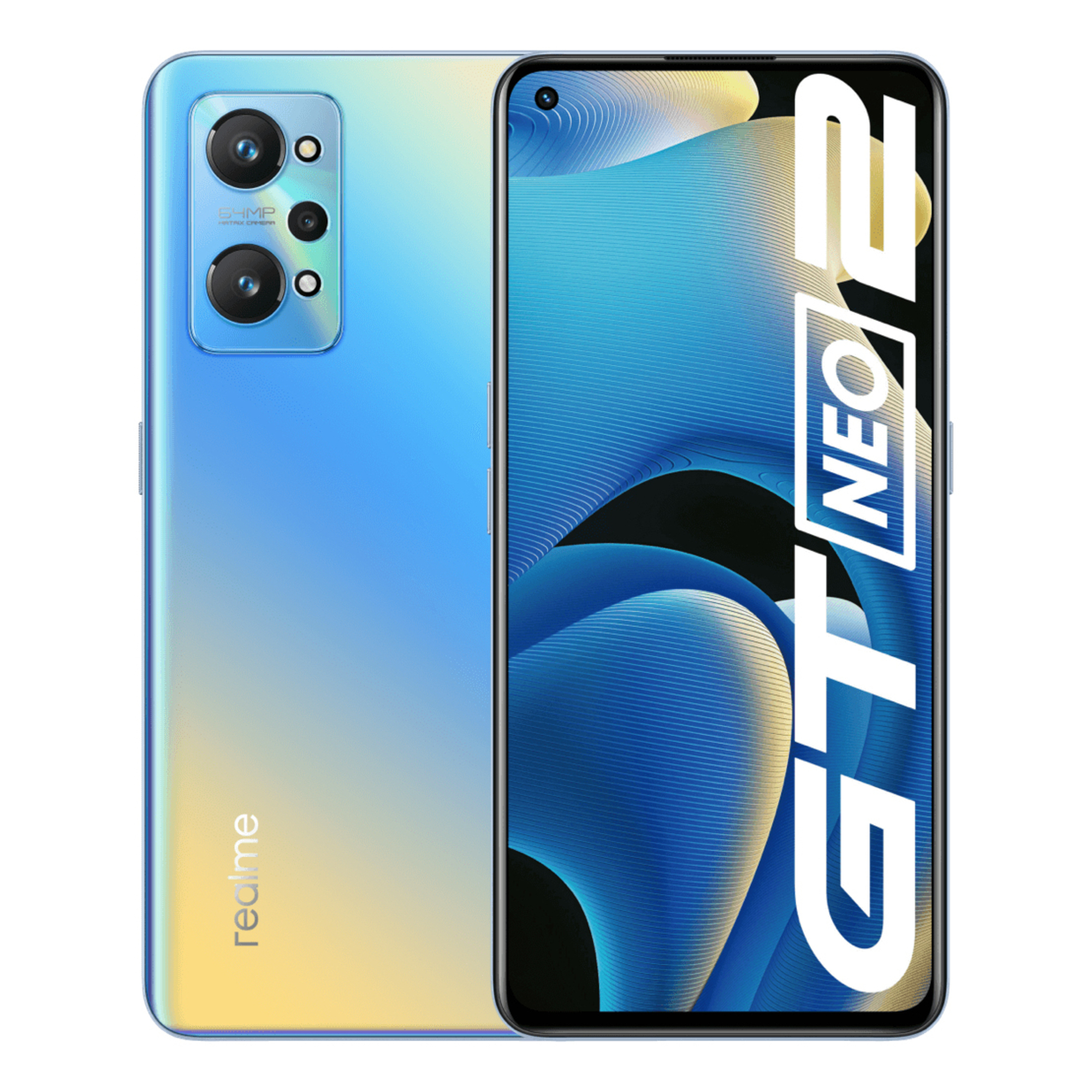 Realme GT Neo2 5G, 128Go, Bleu, débloqué - Bon état Bon état Realme reconditionné disponible sur Pixmania