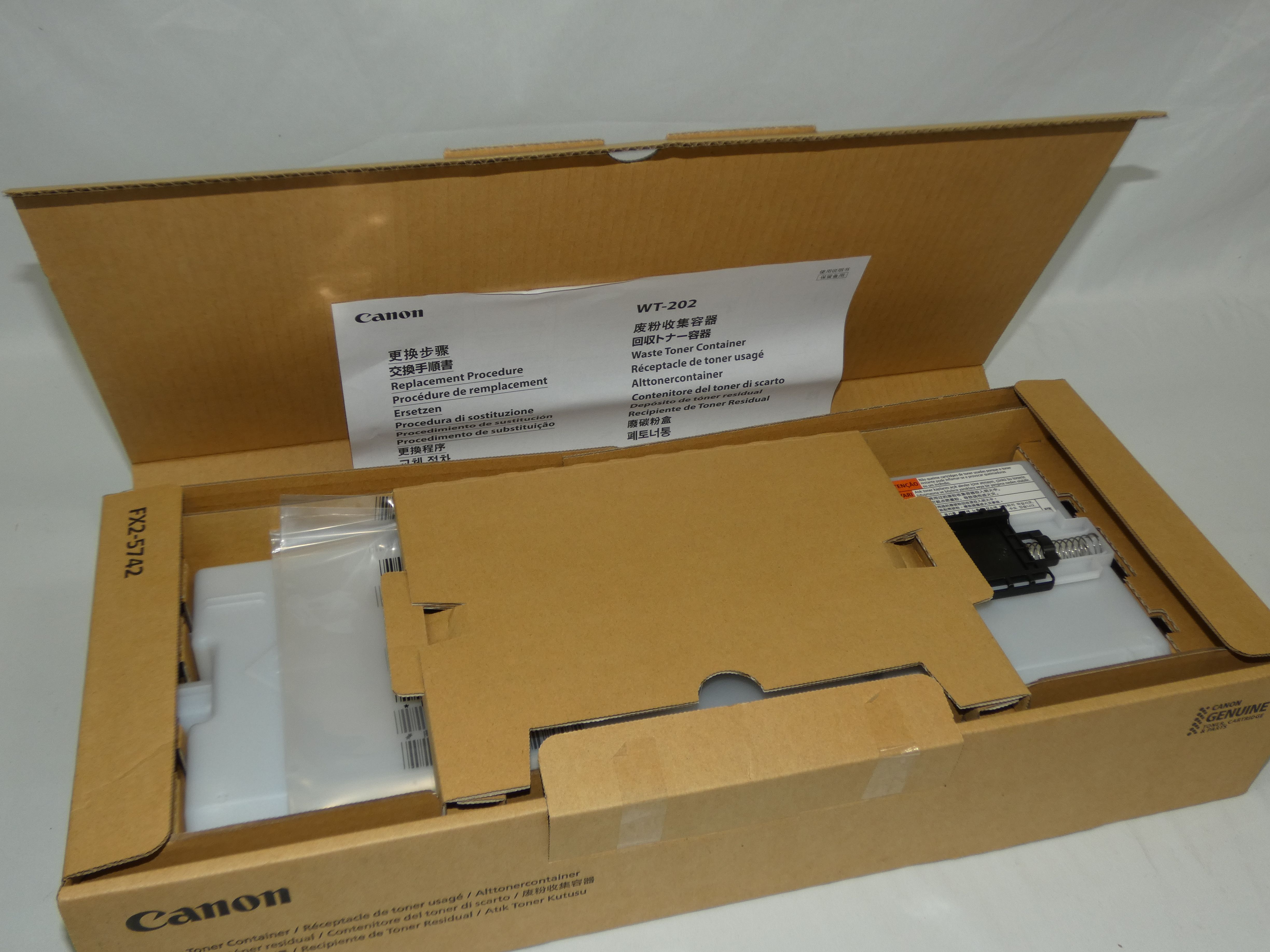 Voir photo 7 de Réceptable de toner usagé CANON WT-202 (Neuf) | Dero Réceptable de toner usagé CANON WT-202 (Neuf) Parfait état reconditionné photo 7 | Dero