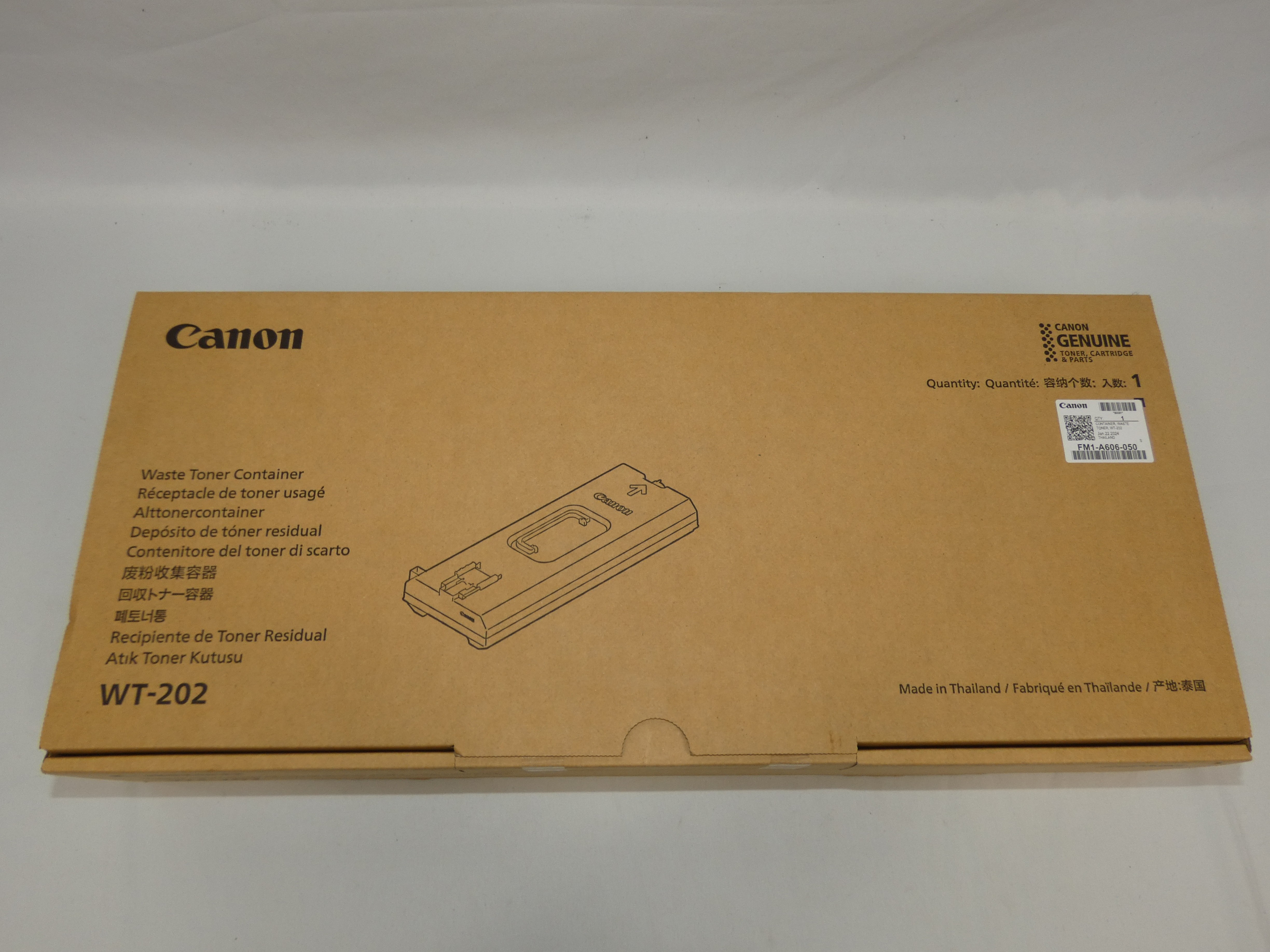 Voir photo 9 de Réceptable de toner usagé CANON WT-202 (Neuf) | Dero Réceptable de toner usagé CANON WT-202 (Neuf) Parfait état reconditionné photo 9 | Dero