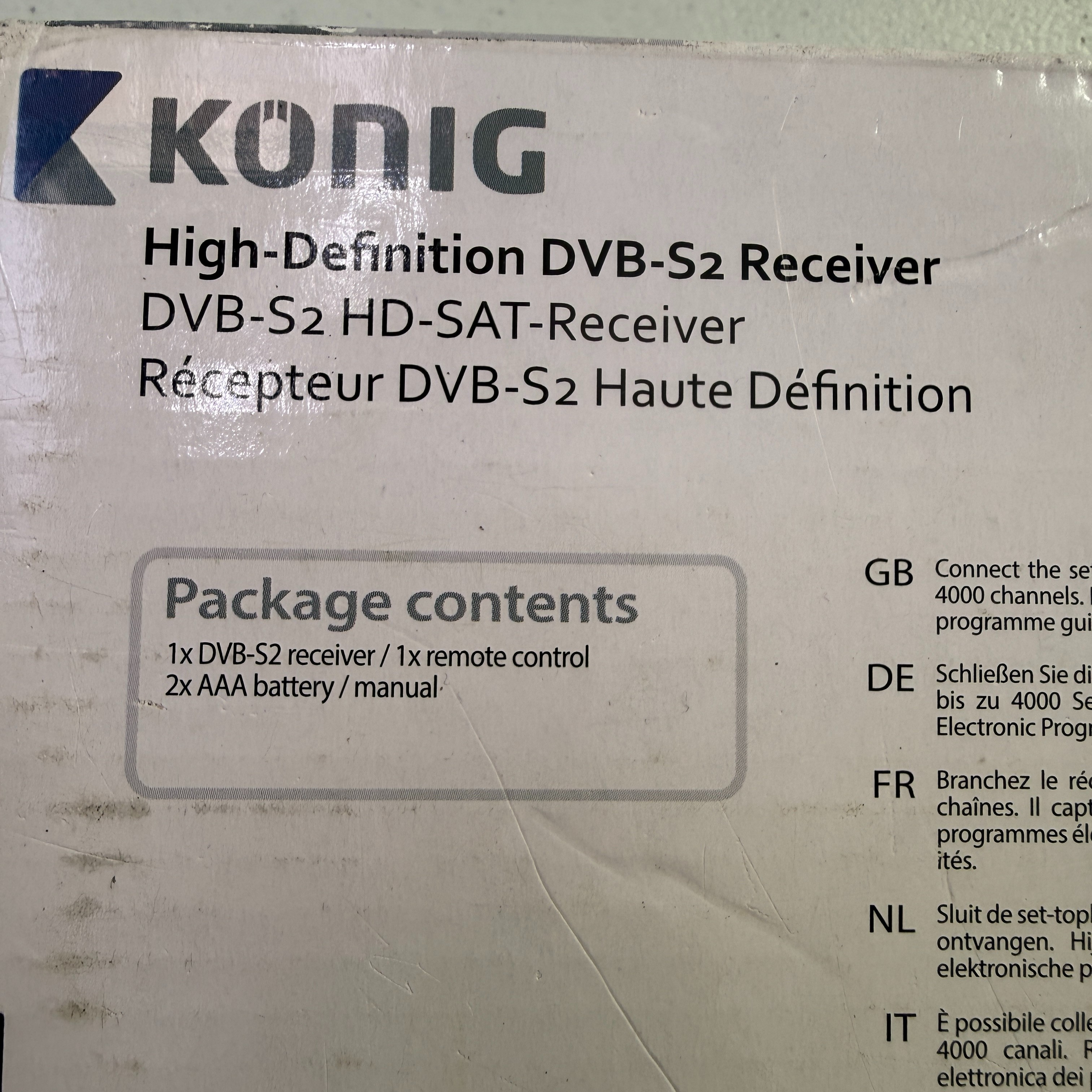 Voir photo 5 de Récepteur satellite haute définition DVB-S2 Rec11 Récepteur satellite haute définition DVB-S2 Rec11 Très bon état reconditionné photo 5